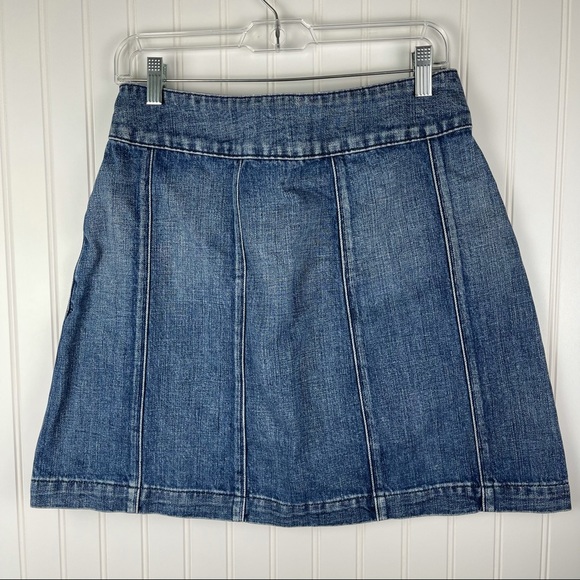Frame Denim Le Panel Denim Mini Skirt Georgetown 29 - Picture 6 of 9